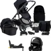 iCandy Orange 4 Pushchair Bundle with Maxi-Cosi Pebble 360 Pro² Car Seat & Base – Black