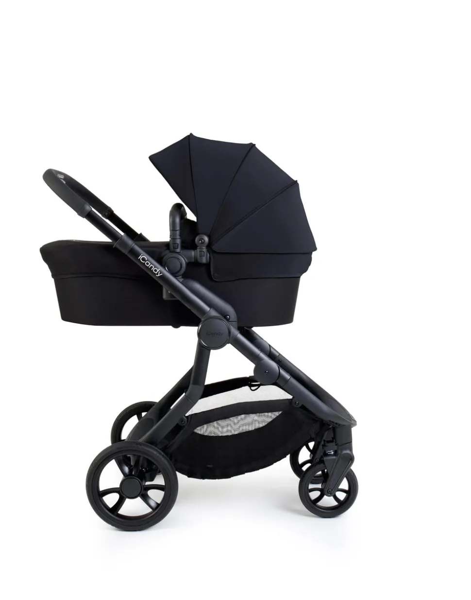 iCandy Orange 4 Pushchair Bundle with Maxi-Cosi Pebble 360 Pro² Car Seat & Base – Black