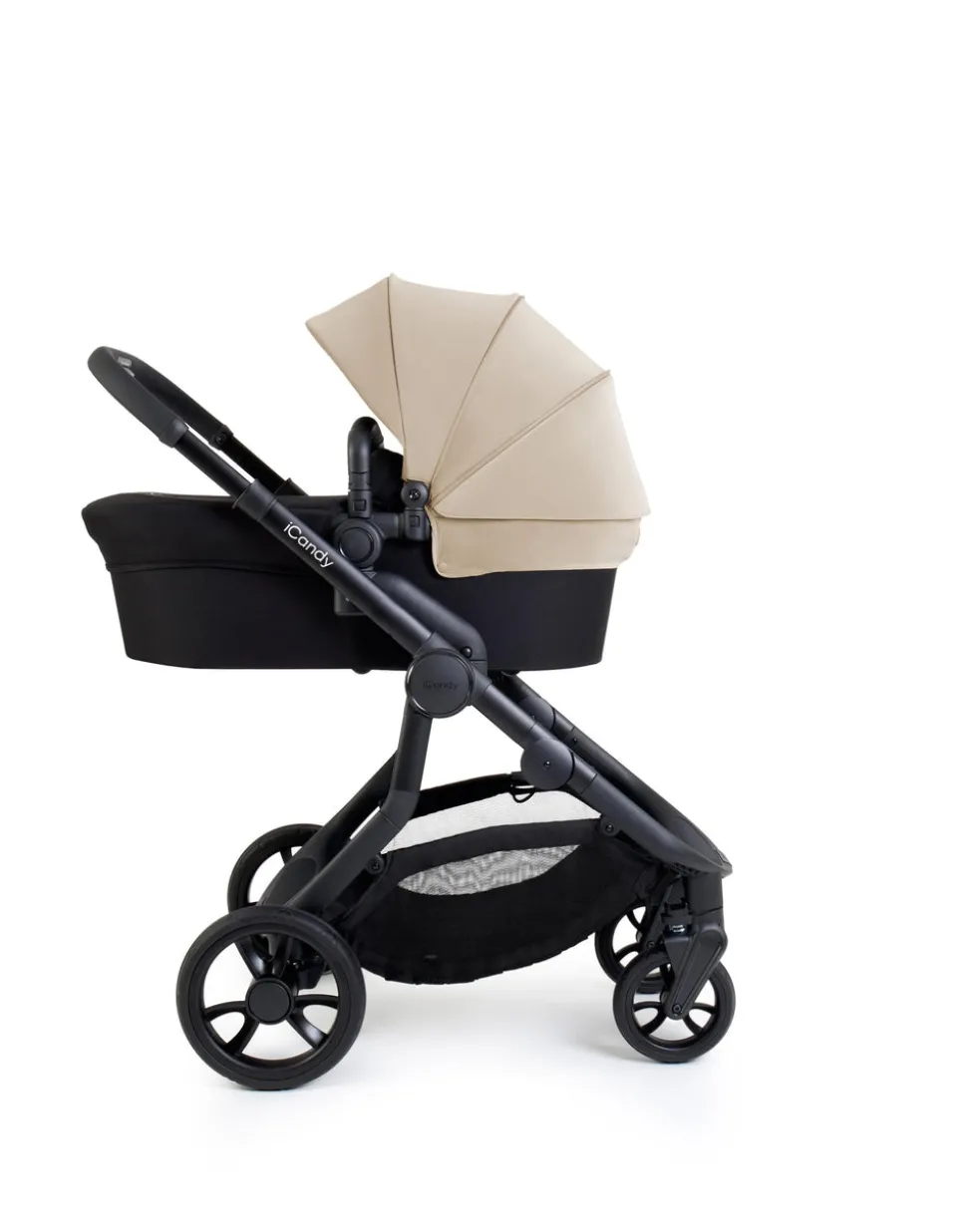 iCandy Orange 4 Pushchair Bundle with Maxi-Cosi Pebble 360 Pro² Car Seat & Base – Latte
