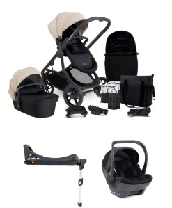 iCandy Orange4 Pushchair Bundle with iCandy Cocoon Car Seat & Base - Latte