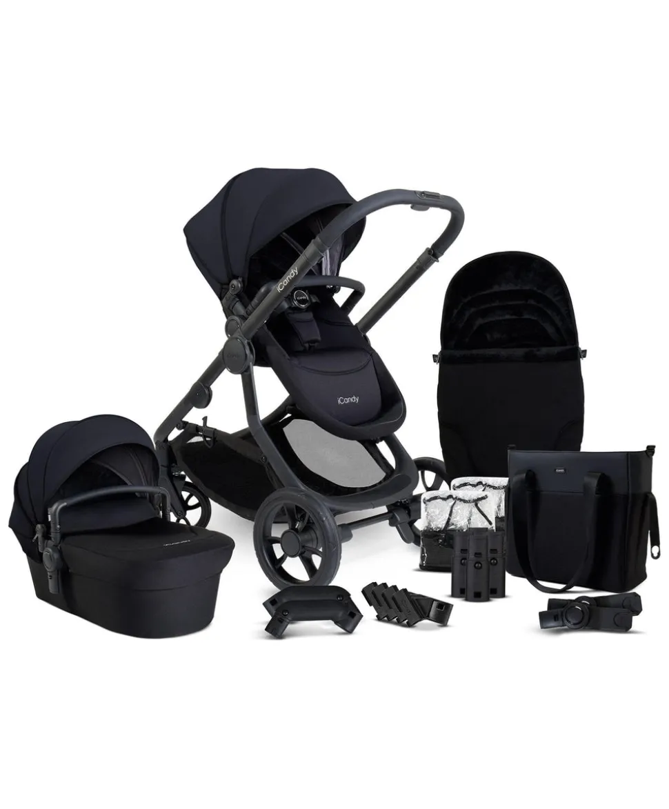 iCandy Orange4 Pushchair Bundle - Black