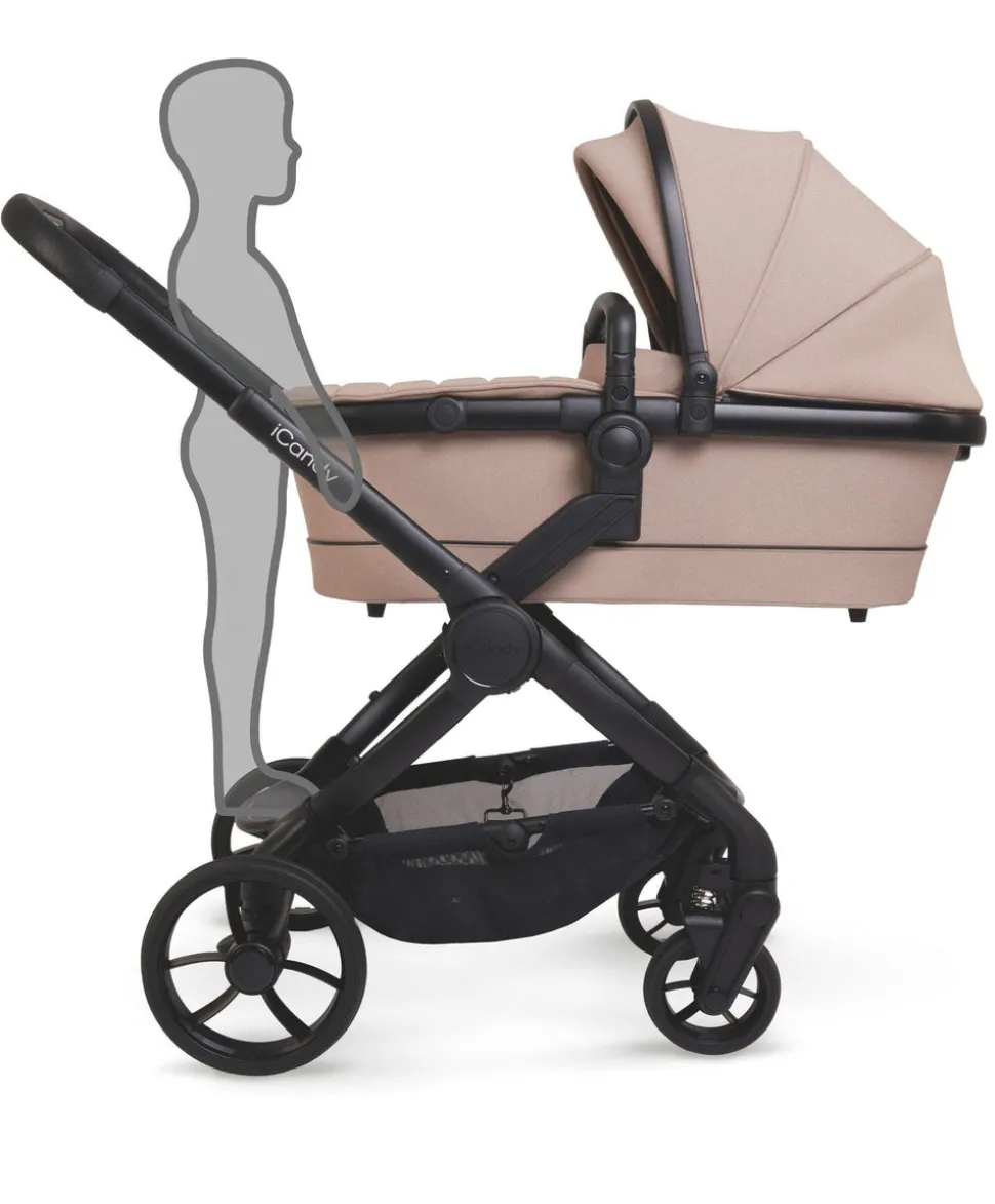 iCandy Peach 7 Complete Pushchair Bundle with Cybex Cloud T Car Seat & Base - Cookie