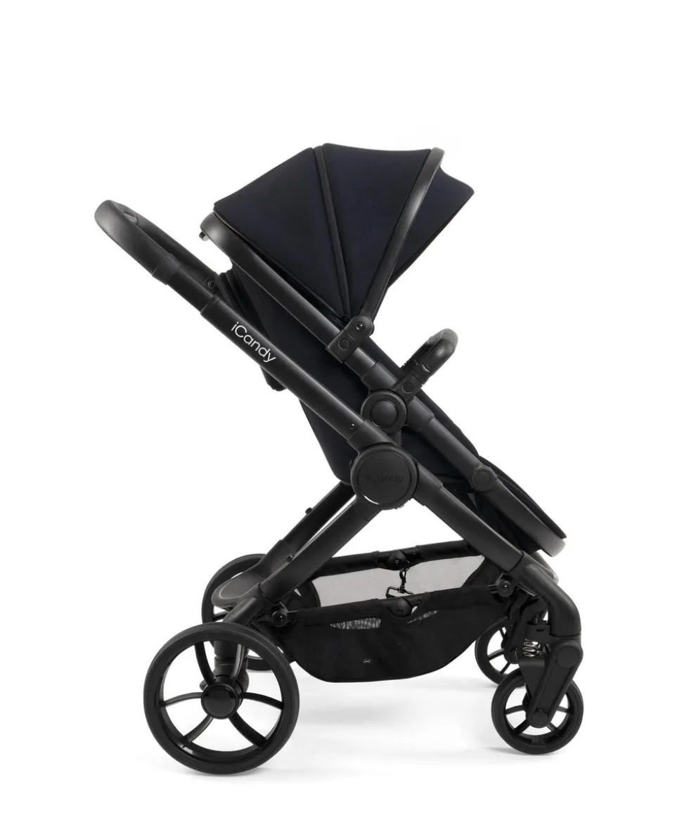 iCandy Peach 7 Complete Pushchair Bundle with Maxi-Cosi Pebble 360 & Base - Black