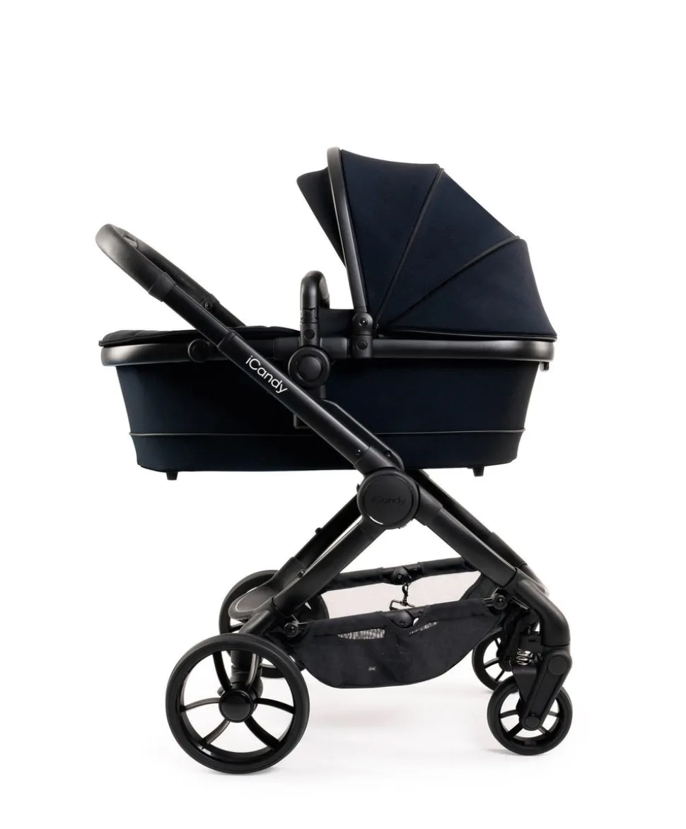 iCandy Peach 7 Complete Pushchair Bundle with Maxi-Cosi Pebble 360 & Base - Black