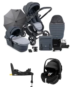 iCandy Peach 7 Complete Pushchair Bundle with Maxi-Cosi Pebble 360 Pro² Car Seat & Base – Truffle