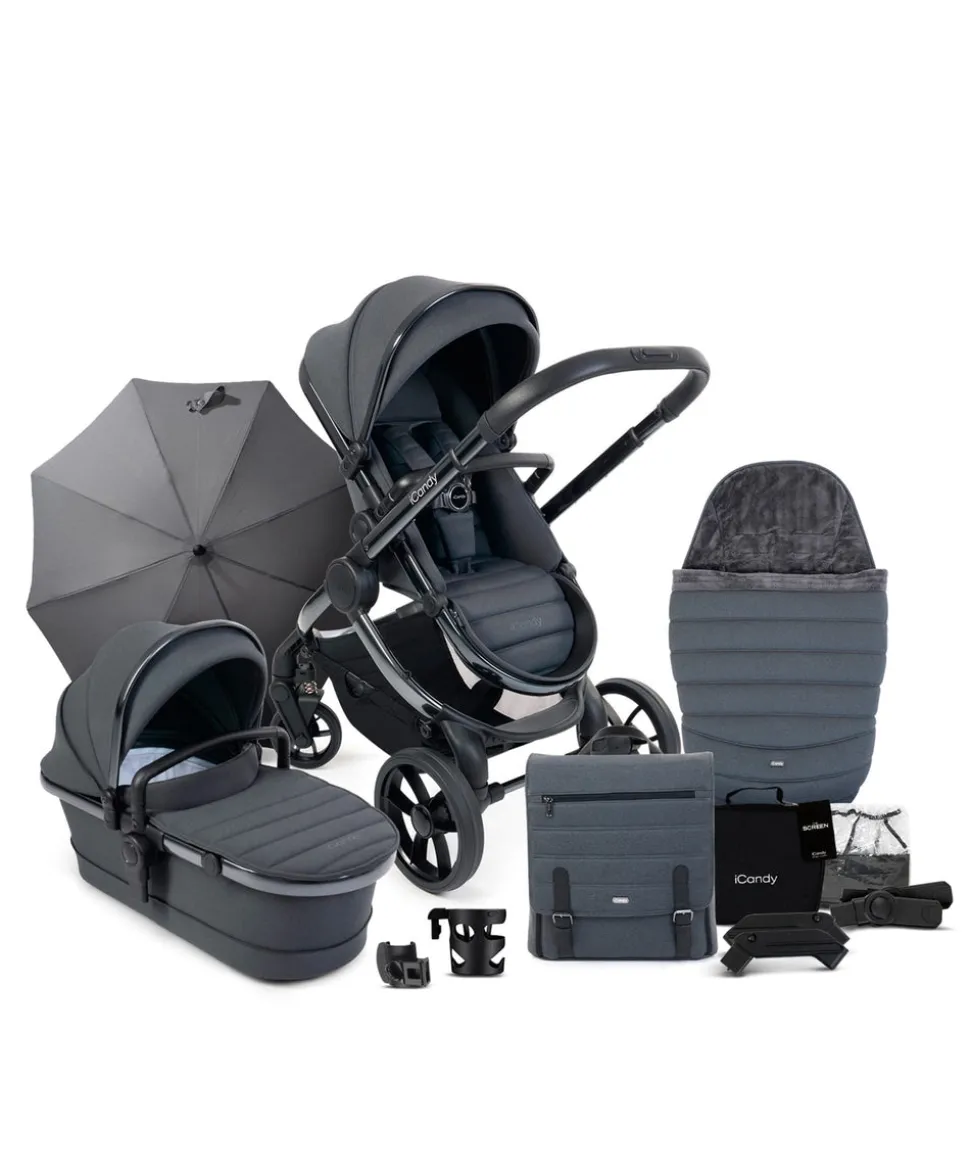 iCandy Peach 7 Complete Pushchair Bundle with Maxi-Cosi Pebble 360 Pro² Car Seat & Base – Truffle