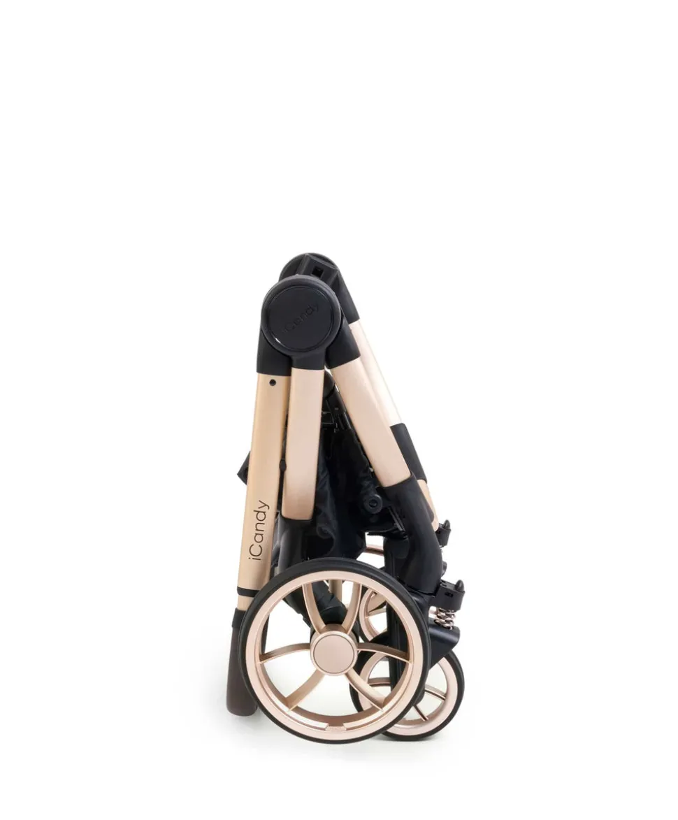 iCandy Peach 7 Complete Pushchair Bundle with Maxi-Cosi Pebble 360 Pro2 Car Seat - Biscotti