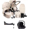 iCandy Peach 7 Complete Pushchair Bundle with Cocoon Car Seat - Biscotti/Black