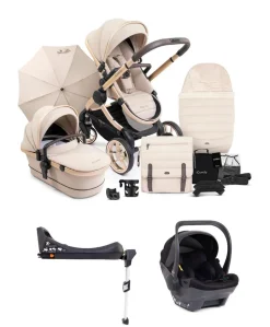 iCandy Peach 7 Complete Pushchair Bundle with Cocoon Car Seat - Biscotti/Black