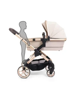 iCandy Peach 7 Complete Pushchair Bundle with Cybex Cloud T Car Seat - Biscotti