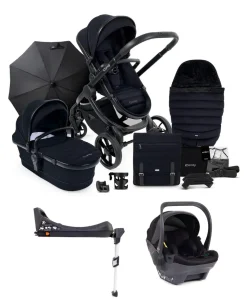 iCandy Peach 7 Complete Pushchair Bundle with Cocoon Car Seat - Black