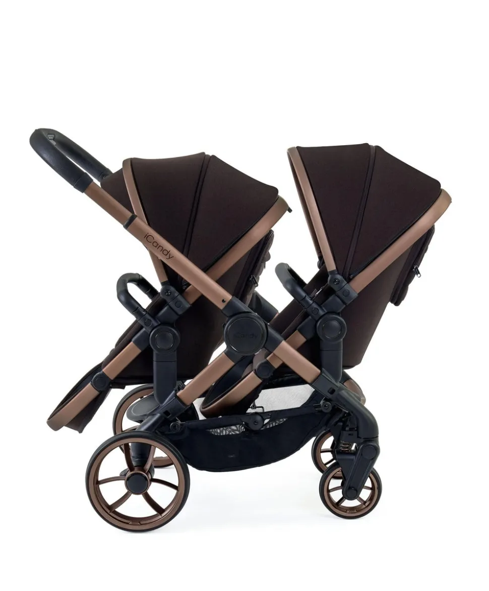 iCandy Peach 7 Double Pushchair Bundle – Pecan