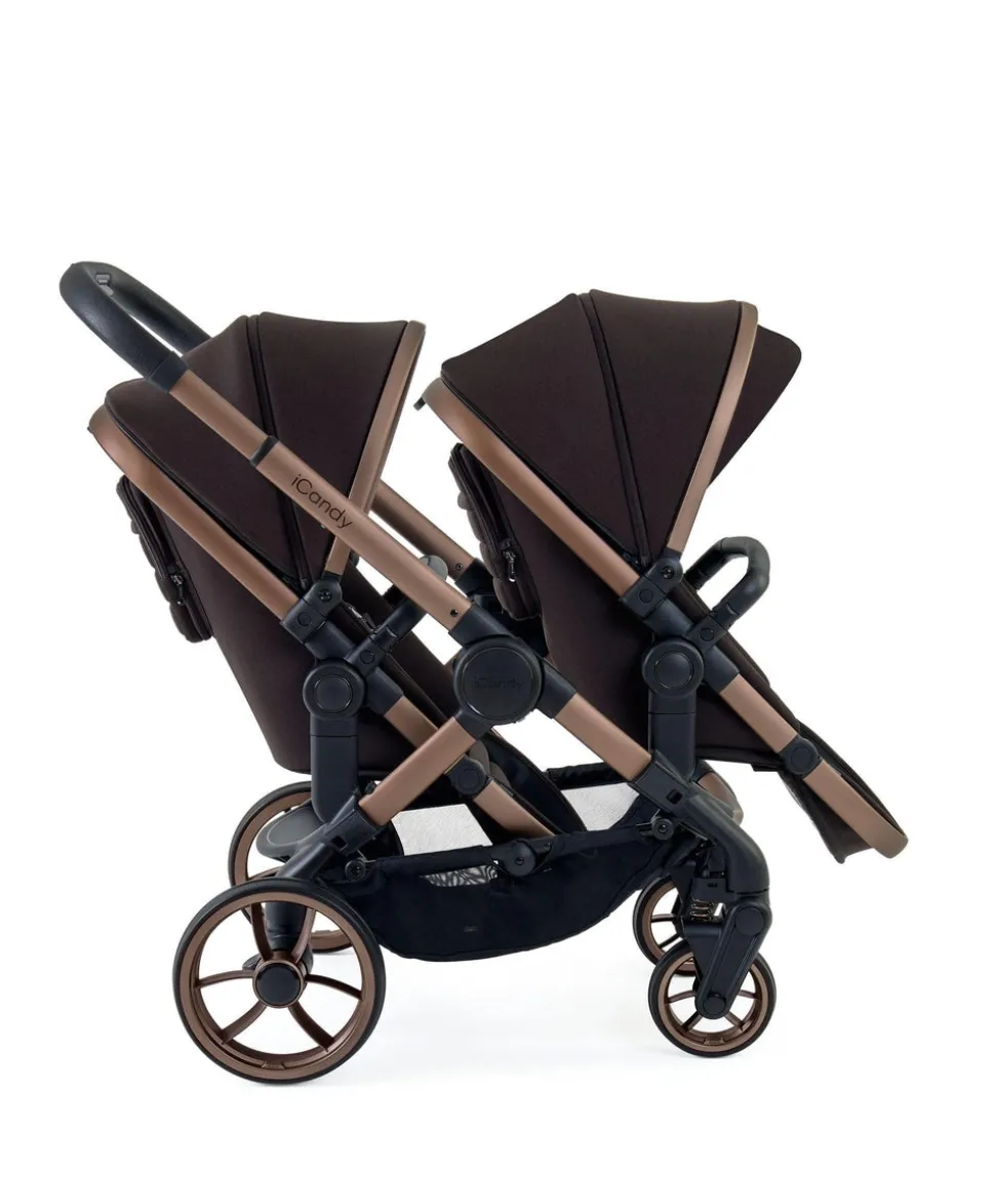 iCandy Peach 7 Double Pushchair Bundle – Pecan