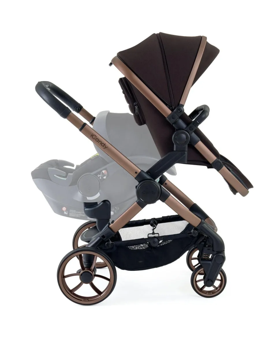 iCandy Peach 7 Double Pushchair Bundle – Pecan