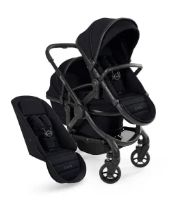 iCandy Peach 7 Double Pushchair Bundle - Black