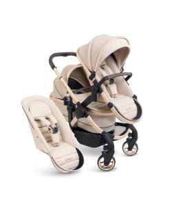 iCandy Peach 7 Double Pushchair Bundle - Biscotti