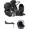 iCandy Peach 7 STUDIO Complete Bundle and Cocoon Car Seat & Base - Black