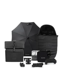 iCandy Peach 7 STUDIO Complete Bundle and Cocoon Car Seat & Base - Black