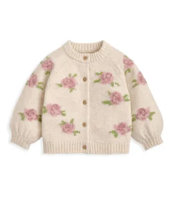 Jacquard Knit Cardigan & Leggings Set (2 Pieces) - Pink