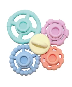 Jellystone Designs Rainbow Stackers & Teether – Pastel