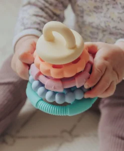 Jellystone Designs Rainbow Stackers & Teether – Pastel