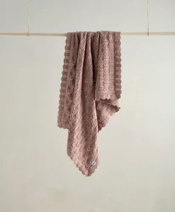 Knitted Blanket - Welcome to the World Wildflower