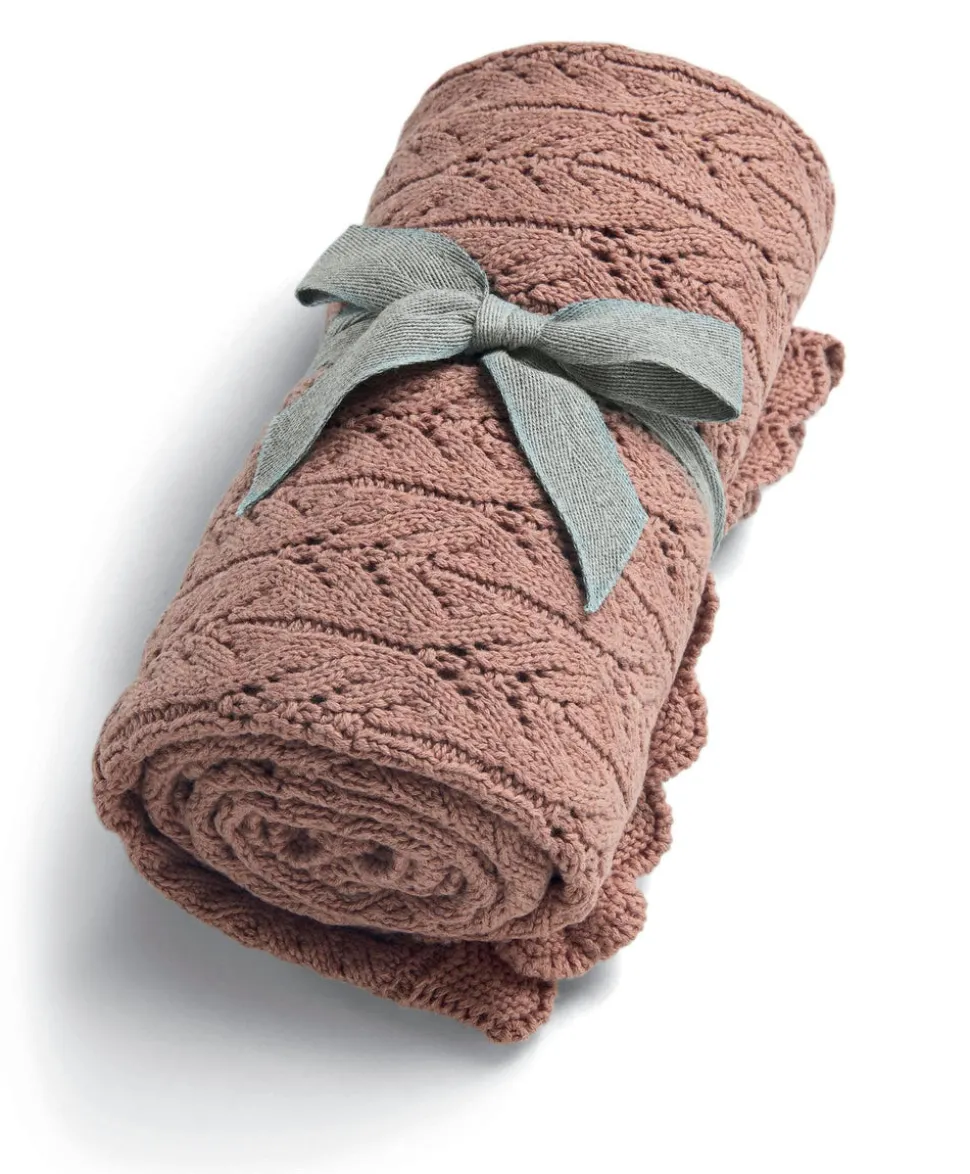 Knitted Blanket - Welcome to the World Wildflower