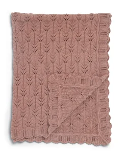 Knitted Blanket - Welcome to the World Wildflower