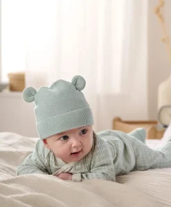 Knitted Hat And Bootie Set