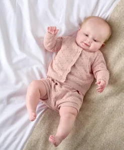 Knitted Romper & Cardigan Set