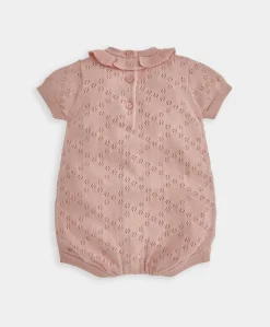 Knitted Romper & Cardigan Set