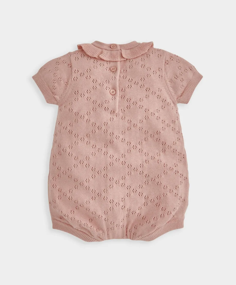 Knitted Romper & Cardigan Set