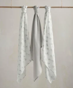Large Muslin Cloths (3 Pack) - Welcome to the World Elephant