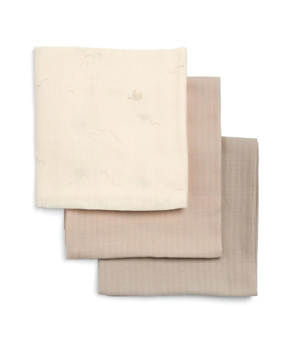 Large Muslin Squares (3 Pack) - Welcome to the World Duckling