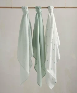 Large Turtle Muslin Cloths - 3 Pack