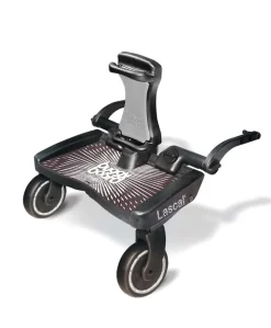 Lascal Black Maxi BuggyBoard® Plus Grey Saddle