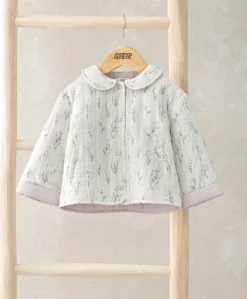 Lavender Print Quilted Jacket