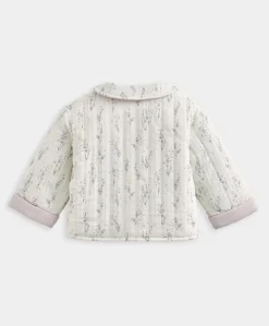 Lavender Print Quilted Jacket