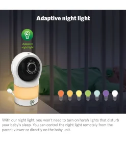 Leapfrog LF1911 HD Baby Monitor with Motorized Pan & Tilt Camera - White