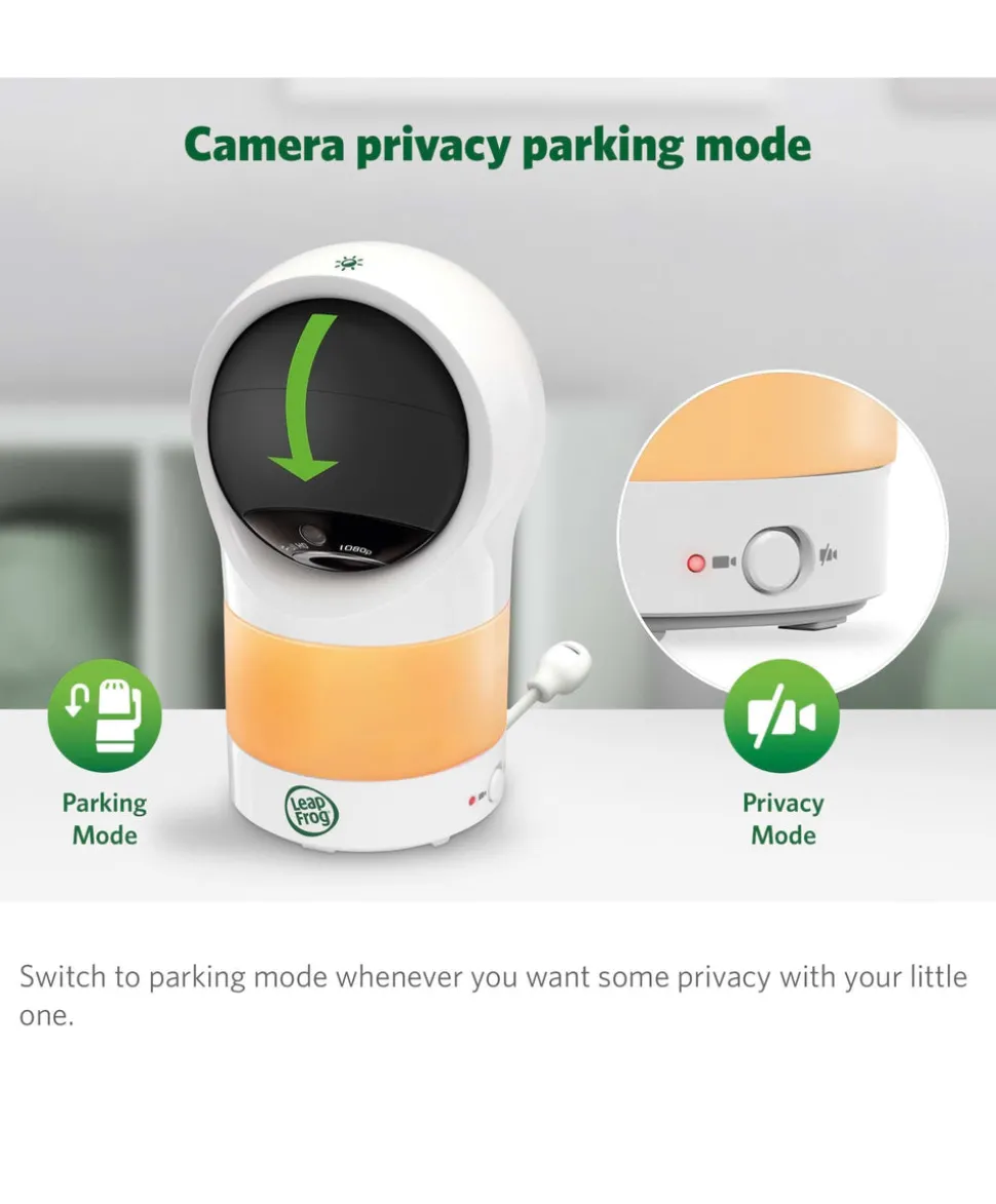 Leapfrog LF1911 HD Baby Monitor with Motorized Pan & Tilt Camera - White