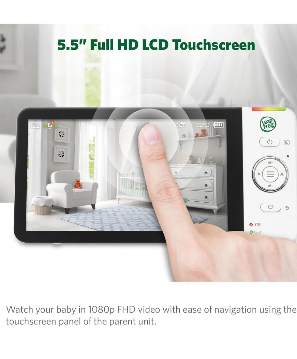 LeapFrog LF2936FHD 5.5 1080p Touch Screen Smart Baby Monitor