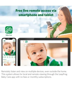 LeapFrog LF815HD 5' Smart Video Baby Monitor with Colour Night Vision - White