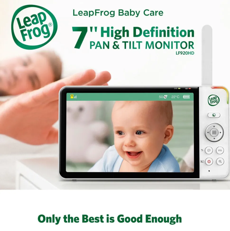 LeapFrog LF920HD 7' Video Baby Monitor with Colour Night Vision - White