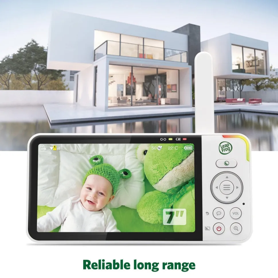 LeapFrog LF920HD 7' Video Baby Monitor with Colour Night Vision - White