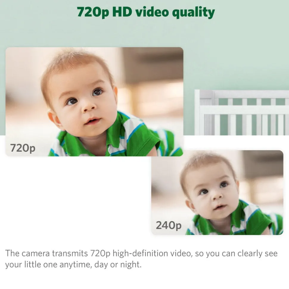 LeapFrog LF920HD 7' Video Baby Monitor with Colour Night Vision - White