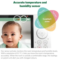 LeapFrog LF920HD 7' Video Baby Monitor with Colour Night Vision - White