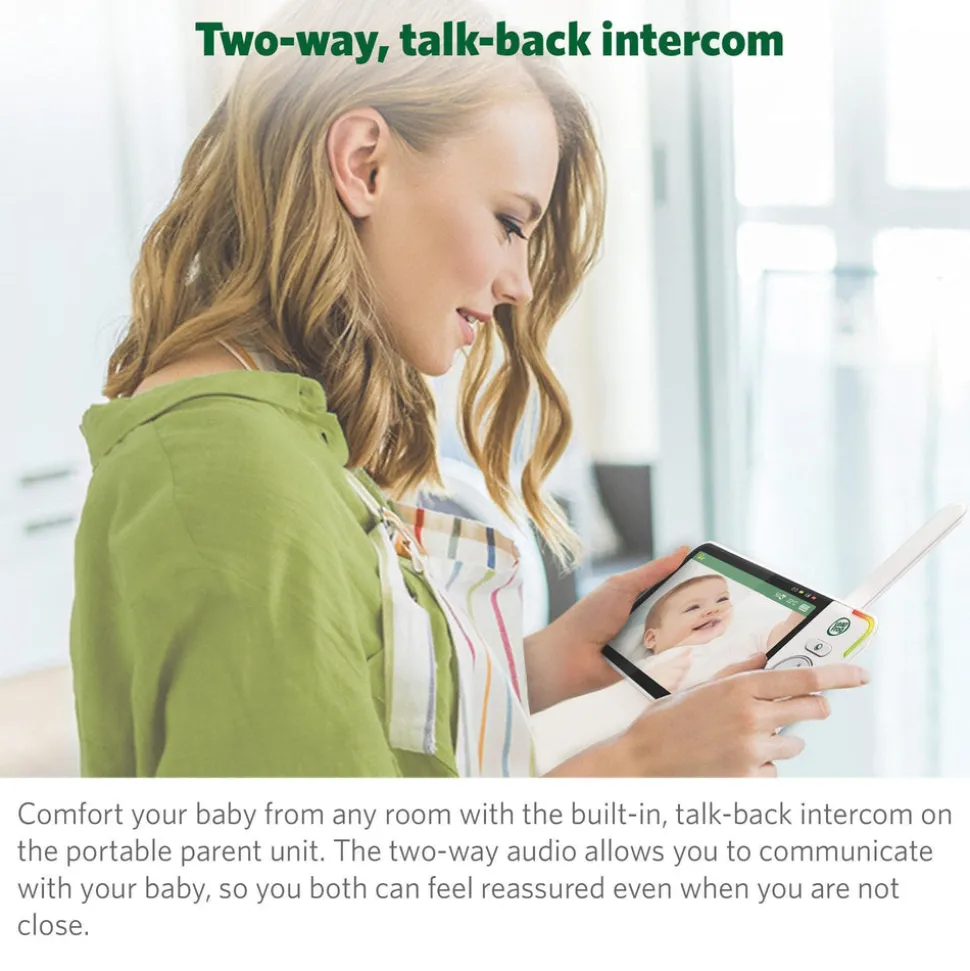 LeapFrog LF920HD 7' Video Baby Monitor with Colour Night Vision - White