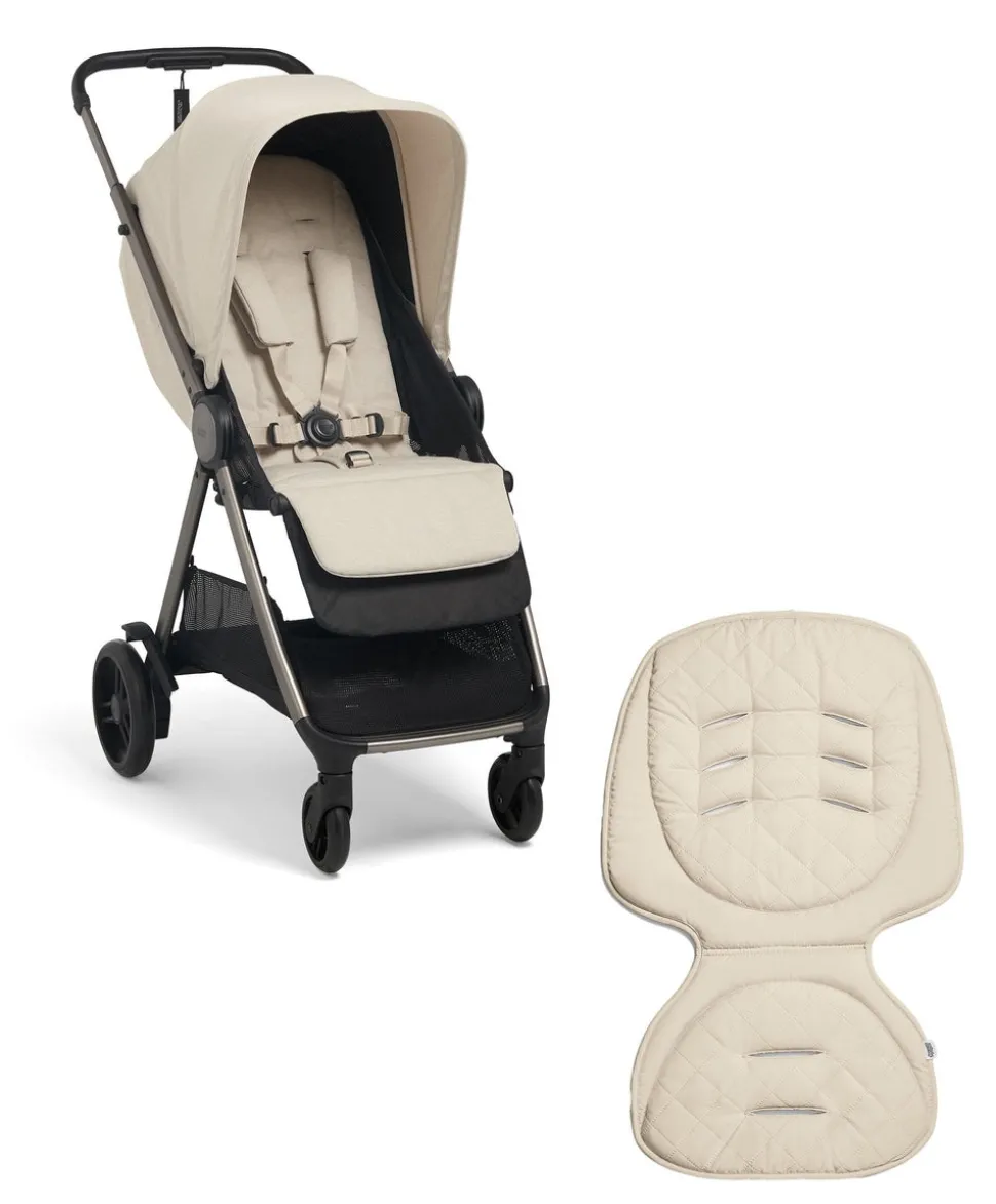 Libro Stroller Bundle with Quilted Memory Foam Liner (2 Piece)– Morell/Stone