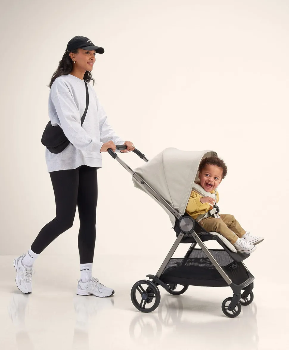 Libro Stroller Bundle with Quilted Memory Foam Liner (2 Piece)– Morell/Stone