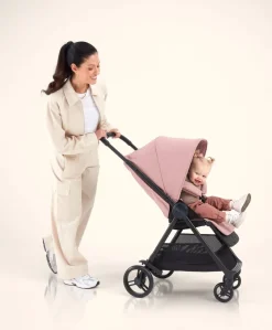 Libro Stroller Bundle with Quilted Memory Foam Liner (2 Piece)– Peony